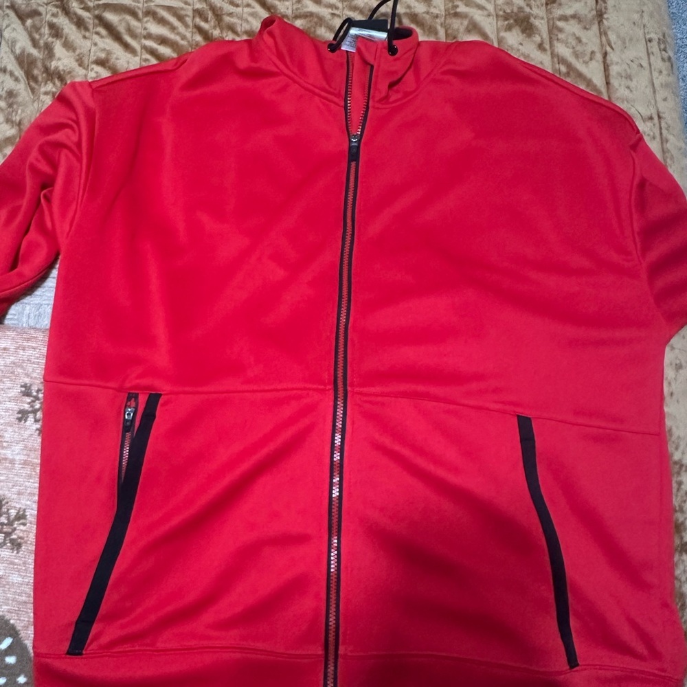 And1 Red Hoodie with Black Accents